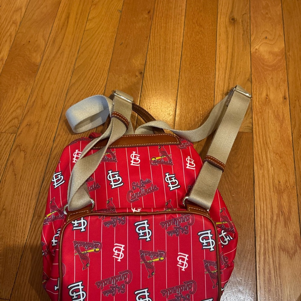 Red Patterned Backpack - Picture 5 of 6